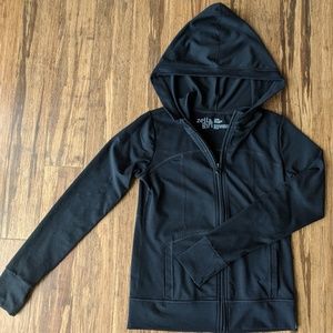Zella Girl black zippered hoody